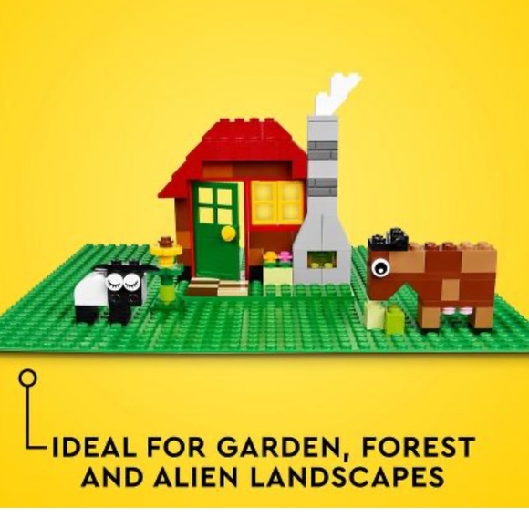 Lego Classic baseplates, white and green - Picture 2 of 3